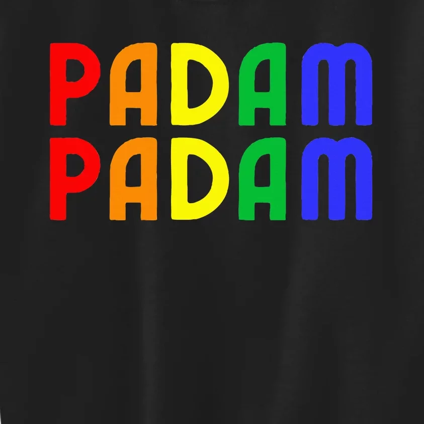 Padam Padam Lgbtq+ Pride Heartbeat Kids Sweatshirt