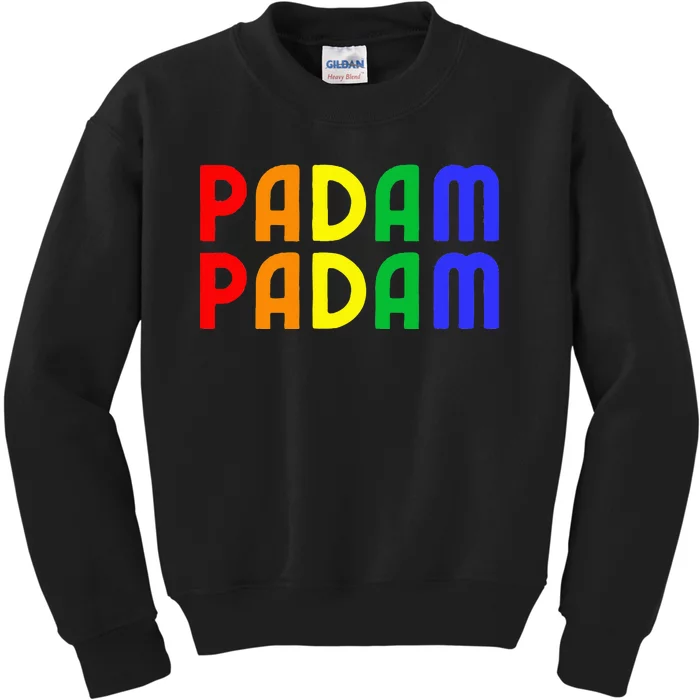 Padam Padam Lgbtq+ Pride Heartbeat Kids Sweatshirt