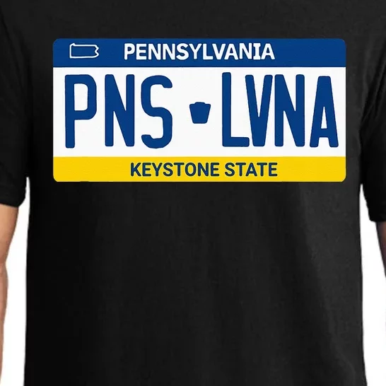 Pennsylvania PA License Plate Classic Pajama Set