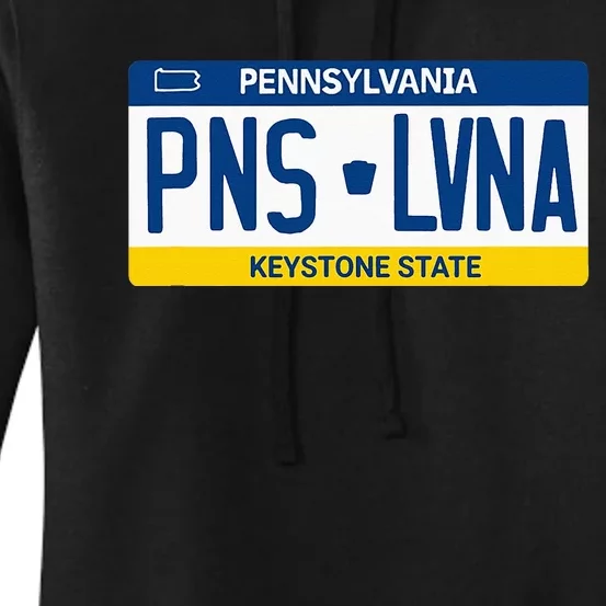 Pennsylvania PA License Plate Classic Women's Pullover Hoodie