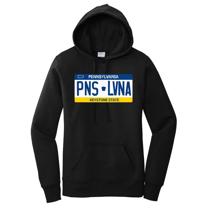 Pennsylvania PA License Plate Classic Women's Pullover Hoodie