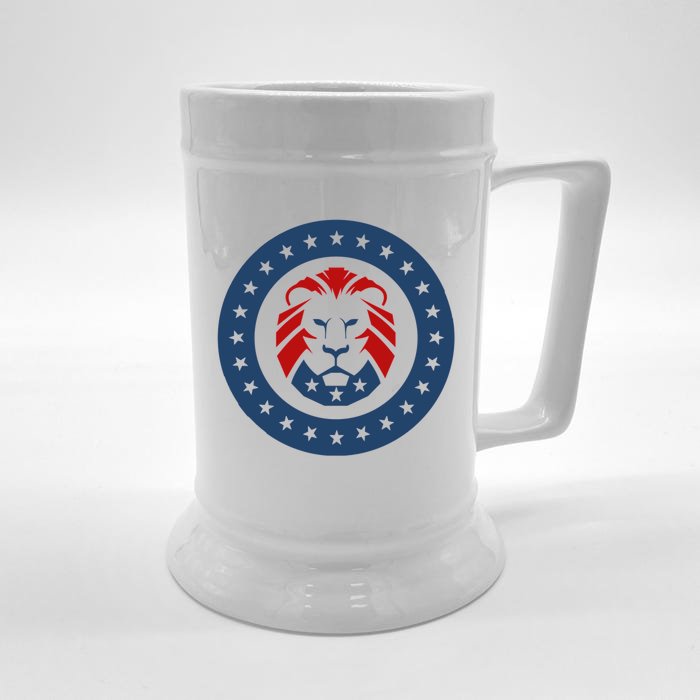 Patriots Party Lion Maga Lion Gift Front & Back Beer Stein