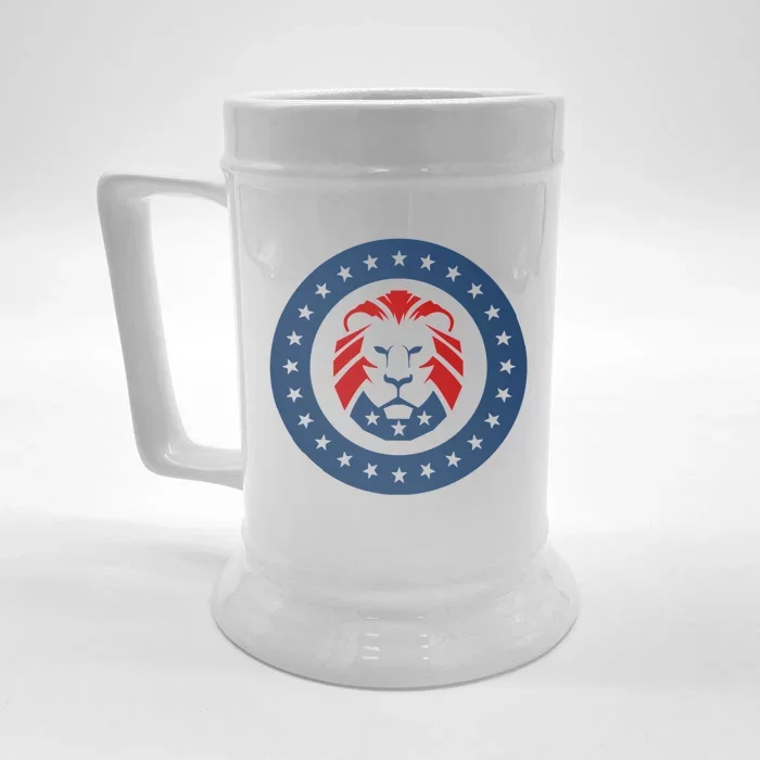 Patriots Party Lion Maga Lion Gift Front & Back Beer Stein