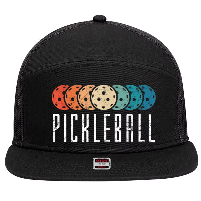 Pickleball, Pickleball Lover Tee, Pickleball Player 7 Panel Mesh Trucker Snapback Hat