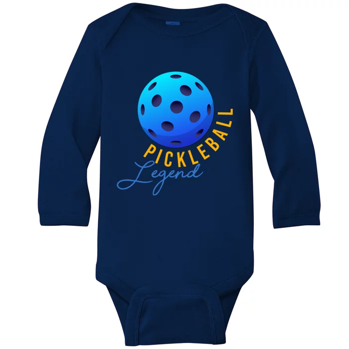 Pickleball Pickleball Legend Cute Gift Baby Long Sleeve Bodysuit