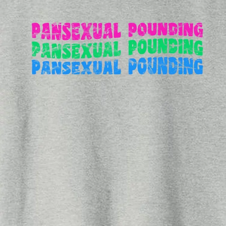 Pansexual Pounding Lgbt Pride Month Lgbtq Lgbt Community Cool Gift Women's Crop Top Tee