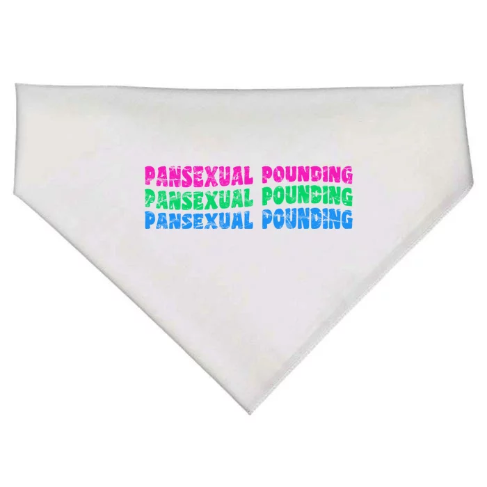 Pansexual Pounding Lgbt Pride Month Lgbtq Lgbt Community Cool Gift USA-Made Doggie Bandana