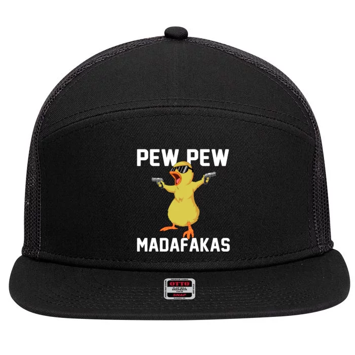 Pew Pew Madafakas 7 Panel Mesh Trucker Snapback Hat