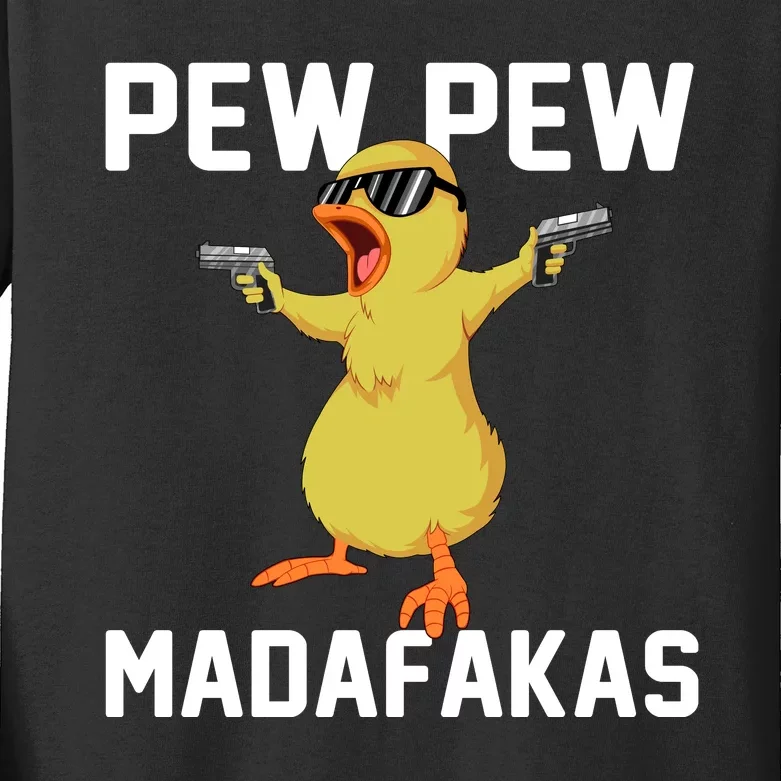 Pew Pew Madafakas Kids Long Sleeve Shirt