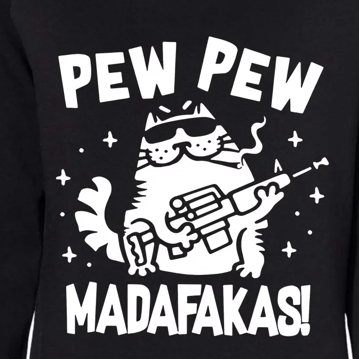 Pew Pew Madafakas Womens California Wash Sweatshirt