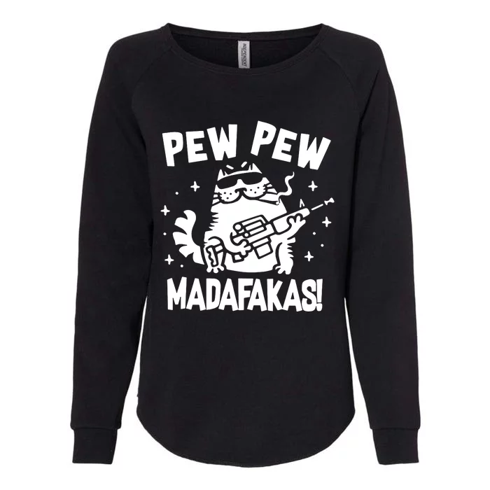 Pew Pew Madafakas Womens California Wash Sweatshirt