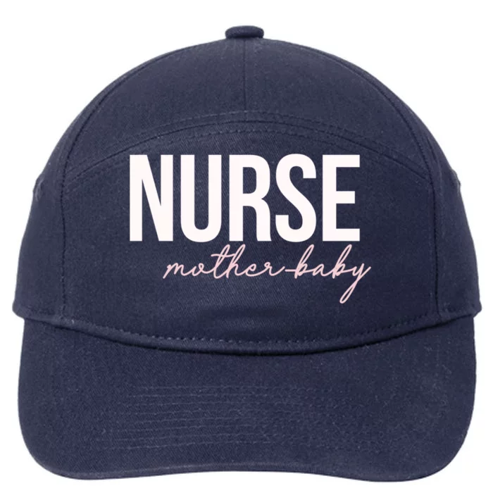 Pastel Postpartum Mother Nurse Great Gift 7-Panel Snapback Hat