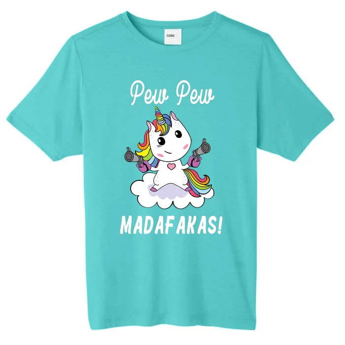 Pew Pew Madafakas Unicorn with Pistols Fantasy ChromaSoft Performance T-Shirt