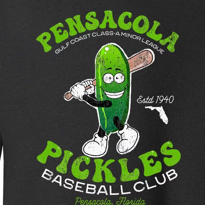 Pensacola Pickles Minor League Retro Baseball Team Toddler Sweatshirt