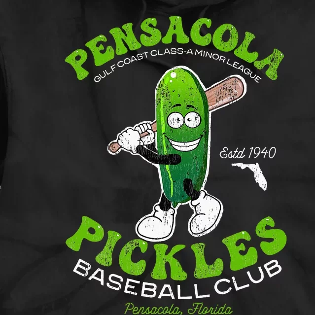 Pensacola Pickles Minor League Retro Baseball Team Tie Dye Hoodie