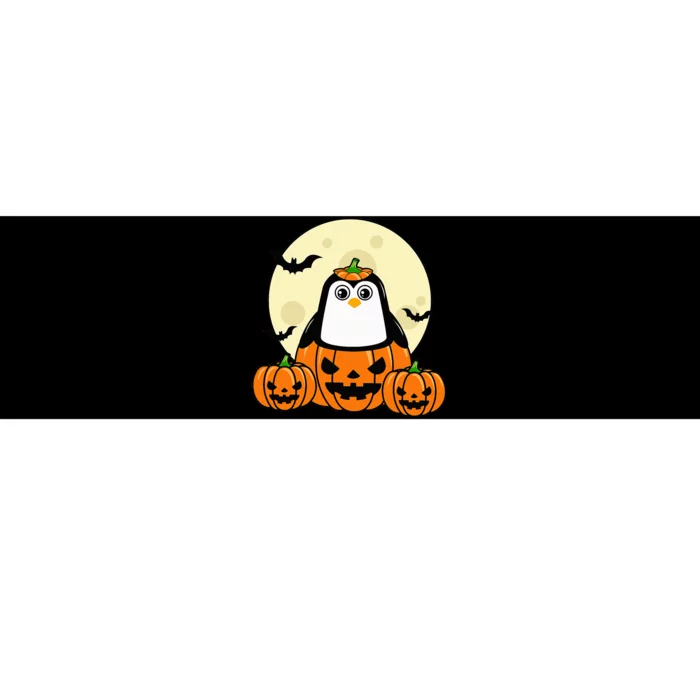 Penguin Pumpkin Moon Bats Halloween Costume Adorable and Effortless Gift Bumper Sticker