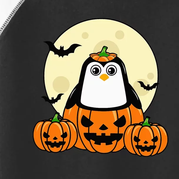 Penguin Pumpkin Moon Bats Halloween Costume Adorable and Effortless Gift Toddler Fine Jersey T-Shirt