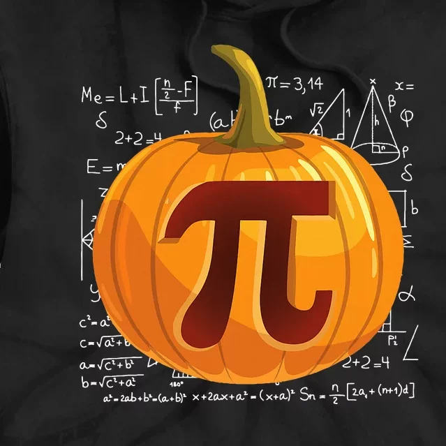 Pumpkin Pie Math Funny Halloween Thanksgiving Pi Day Tie Dye Hoodie