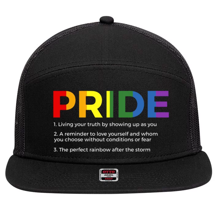 Pride Pride Month 7 Panel Mesh Trucker Snapback Hat