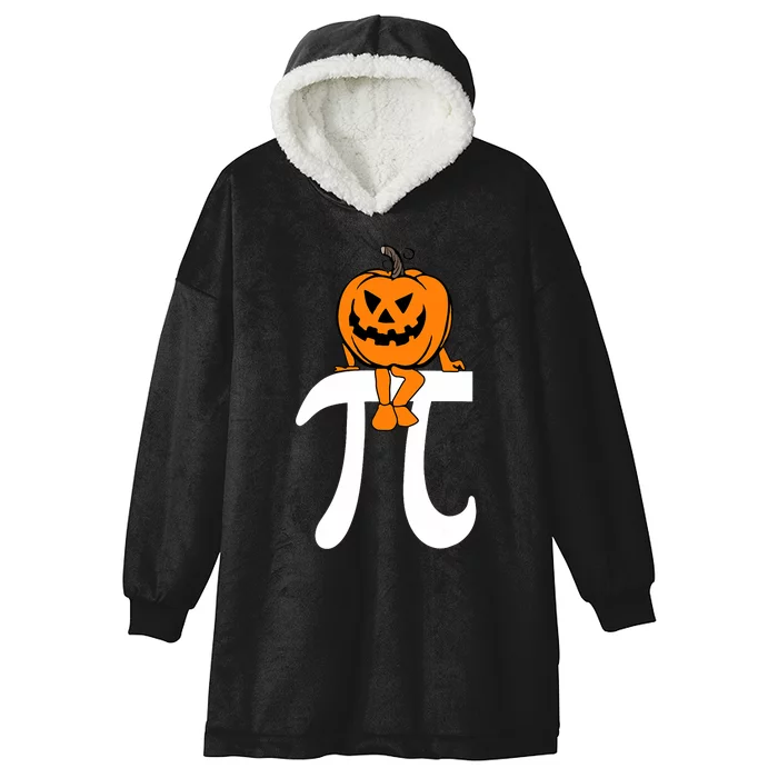 Pumpkin Pie Math Funny Halloween Thanksgiving Pi Day Hooded Wearable Blanket