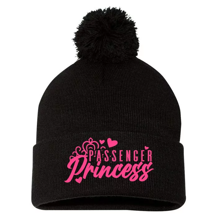 Passenger Princess Meme Girl Passenger Seat Princess Pom Pom 12in Knit Beanie