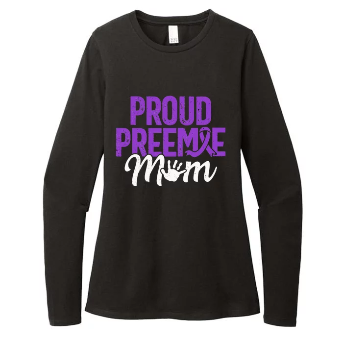 Proud Preemie Mom NICU Premature Birth Prematurity Womens CVC Long Sleeve Shirt