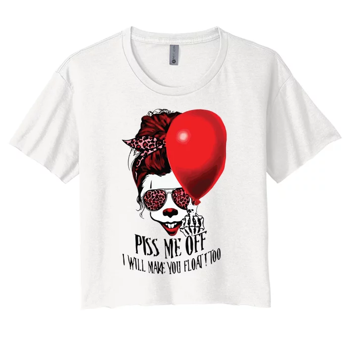 Pennywise Piss Me Off I Will Make You Float Too Women's Crop Top Tee