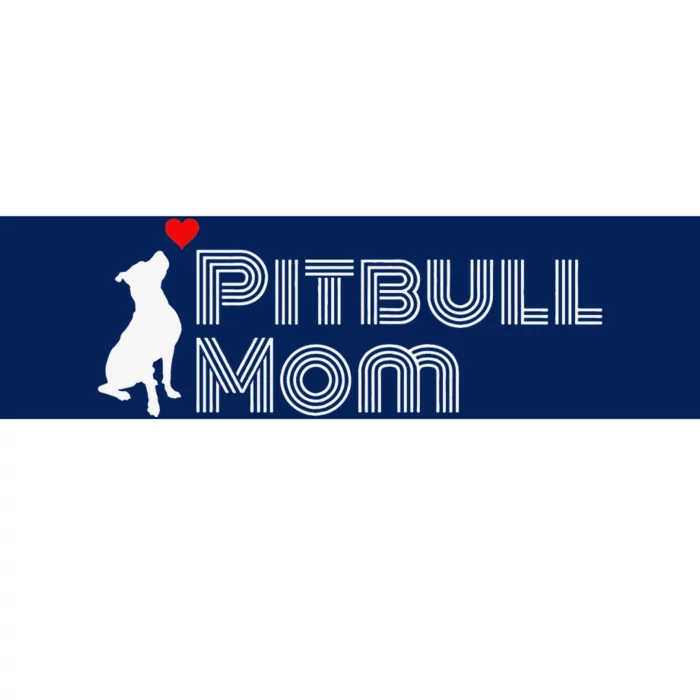 Proud Pitbull Mom Pittie Mom Pitbull Bumper Sticker