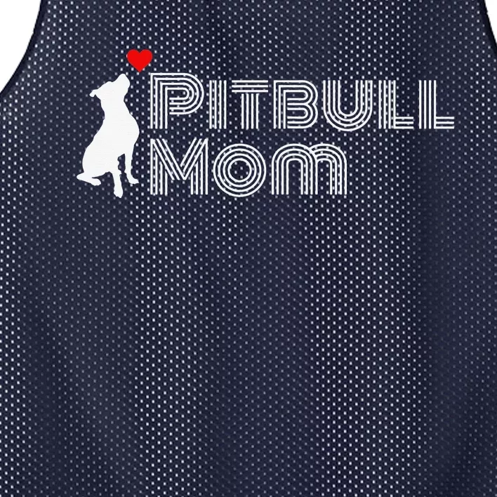 Proud Pitbull Mom Pittie Mom Pitbull Mesh Reversible Basketball Jersey Tank