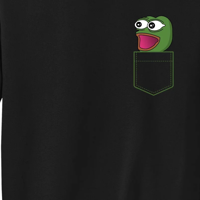 Poggers Pepe Meme Gaming Live Stream Poacket Sweatshirt