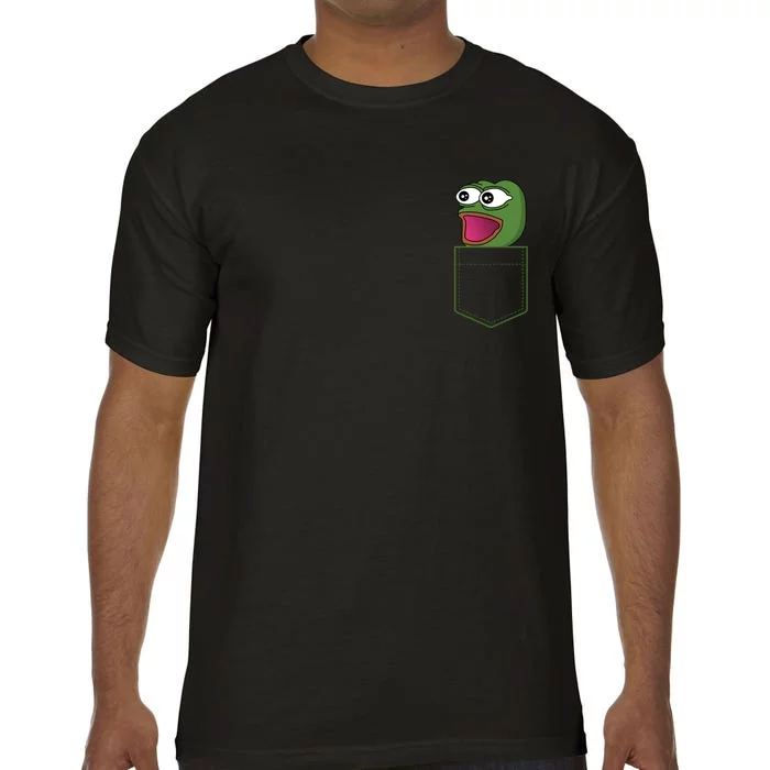 Poggers Pepe Meme Gaming Live Stream Poacket Comfort Colors T-Shirt