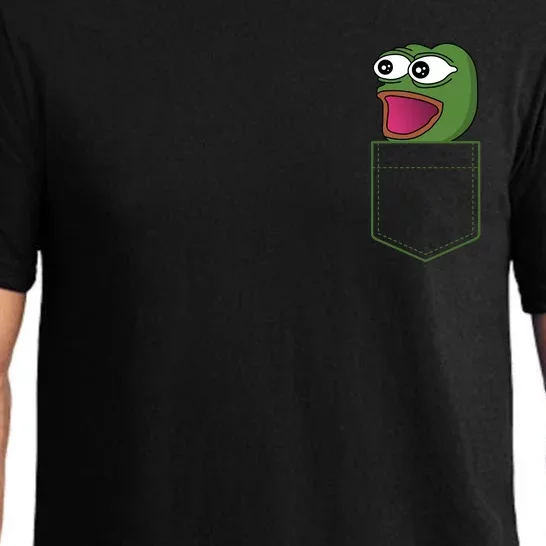 Poggers Pepe Meme Gaming Live Stream Poacket Pajama Set