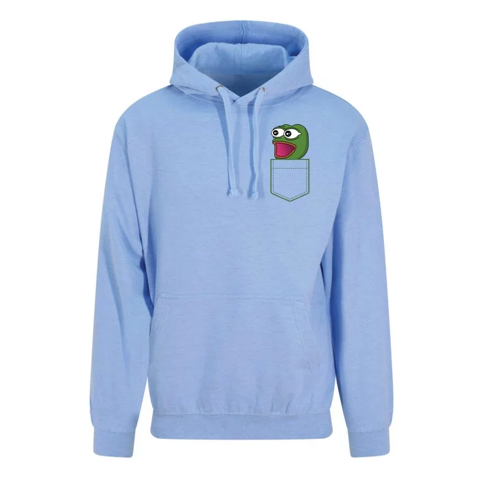 Poggers Pepe Meme Gaming Live Stream Poacket Unisex Surf Hoodie