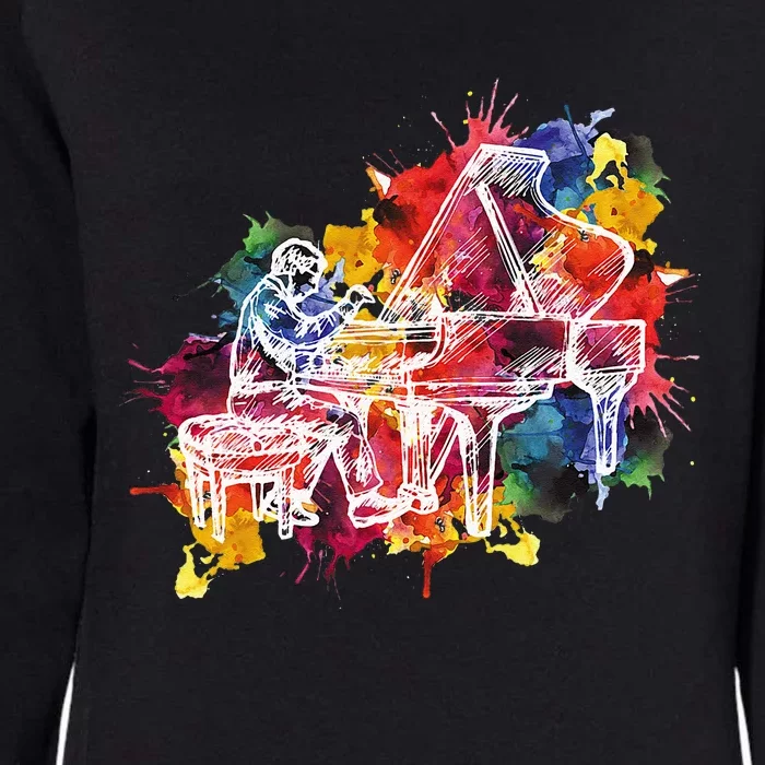 Piano Pianist Musician Gift Instrument Womens California Wash Sweatshirt