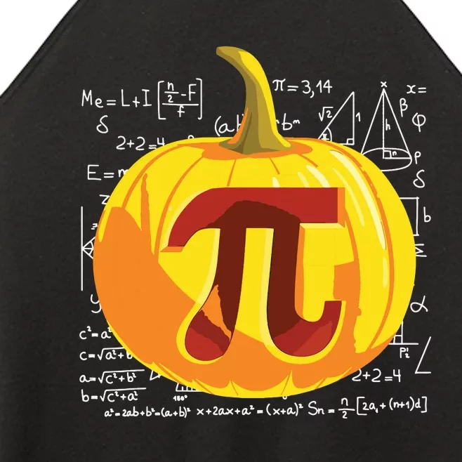 Pumpkin Pie Math Shirts Funny Halloween Thanksgiving Pi Day Women’s Perfect Tri Rocker Tank