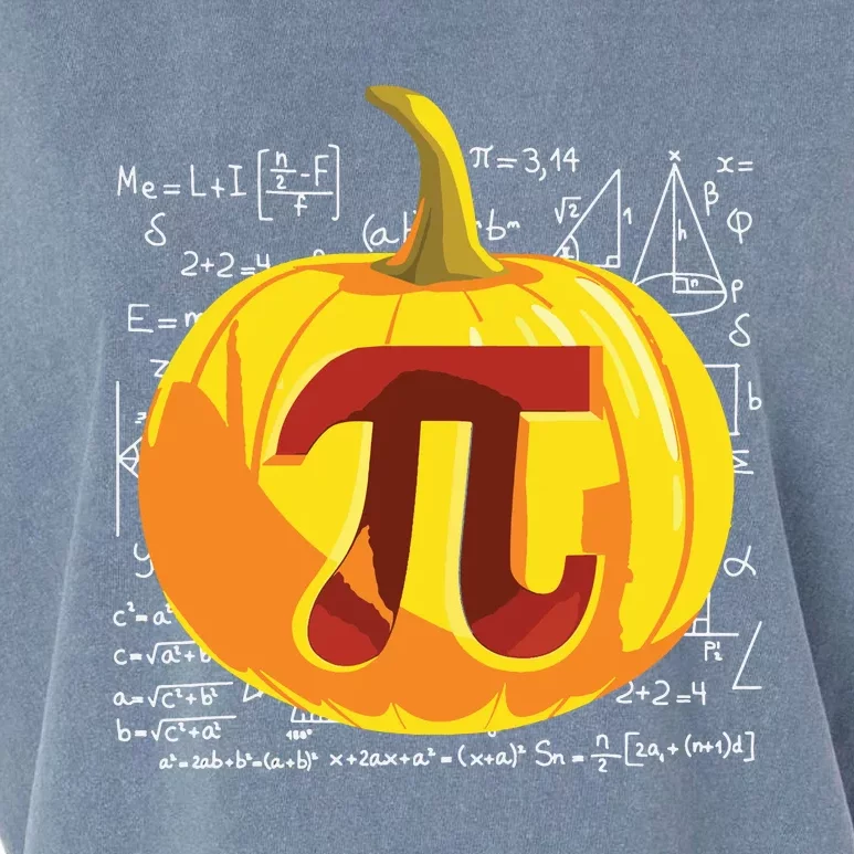 Pumpkin Pie Math Shirts Funny Halloween Thanksgiving Pi Day Garment-Dyed Women's Muscle Tee