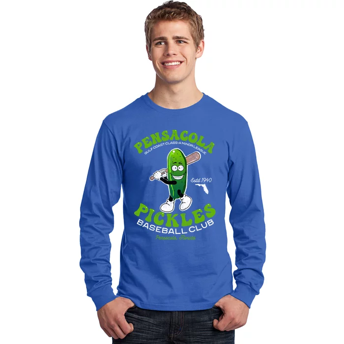 Pensacola Pickles Minor League Retro Baseball Team Gift Long Sleeve Shirt