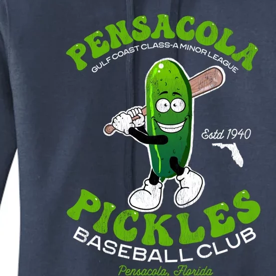 Pensacola Pickles Minor League Retro Baseball Team Gift Women's Pullover Hoodie