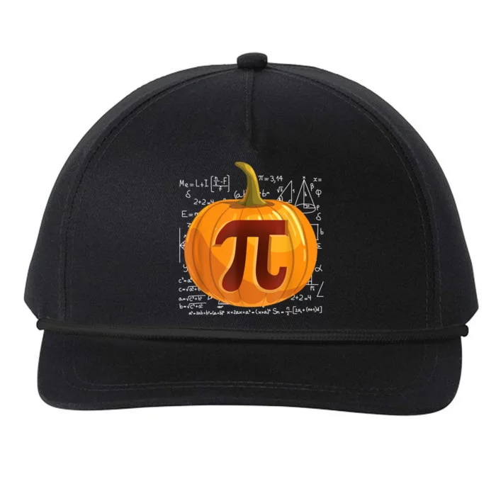 Pumpkin Pie Math Shirt Funny Halloween Thanksgiving Pi Day Snapback Five-Panel Rope Hat