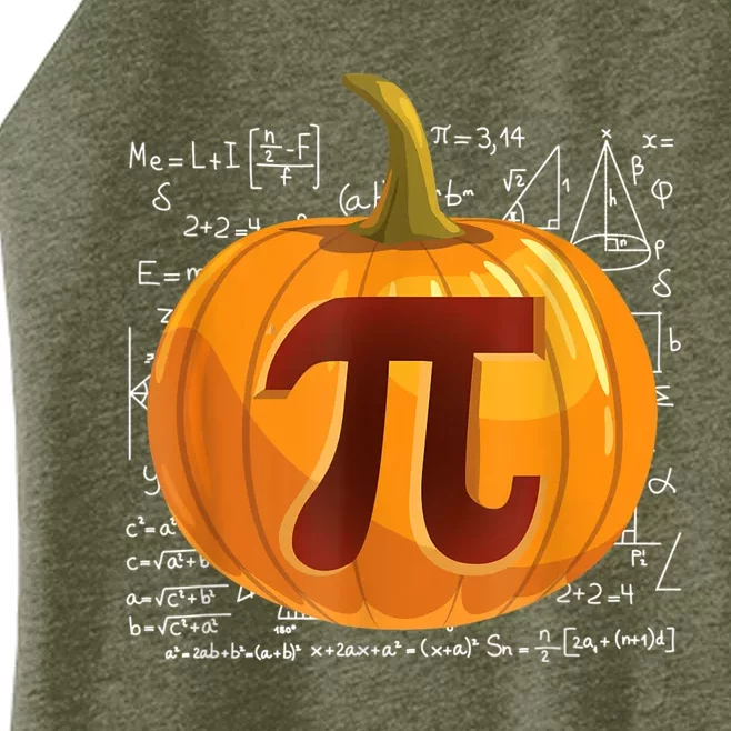 Pumpkin Pie Math Shirt Funny Halloween Thanksgiving Pi Day Women’s Perfect Tri Rocker Tank