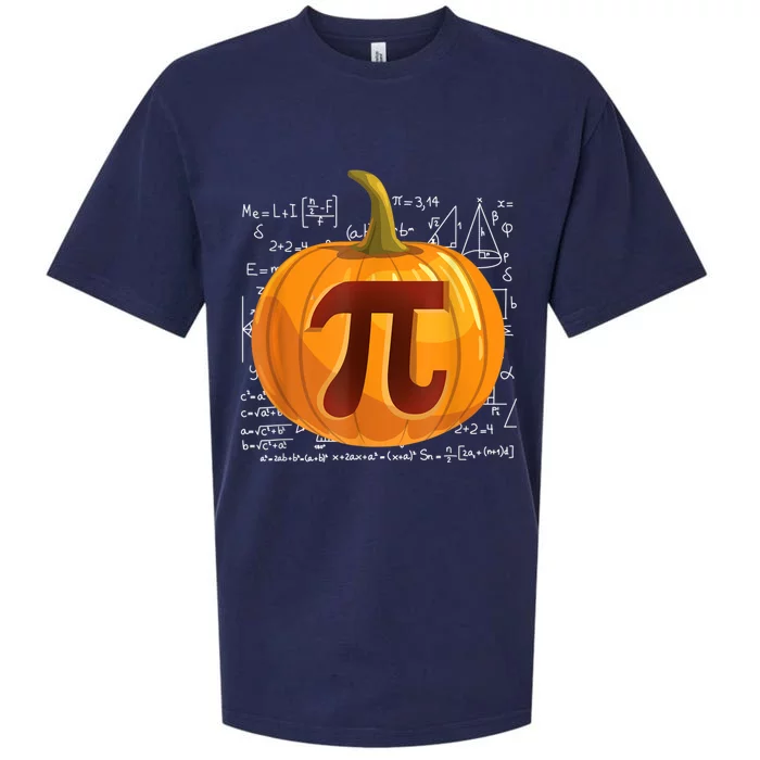 Pumpkin Pie Math Shirt Funny Halloween Thanksgiving Pi Day Sueded Cloud Jersey T-Shirt