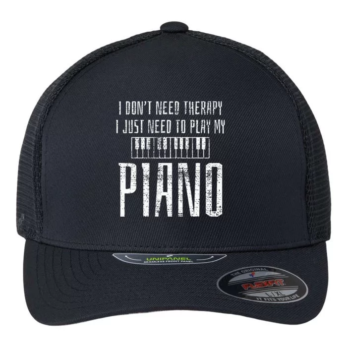 Piano Pianist Music Instrument Teacher Gift Flexfit Unipanel Trucker Cap