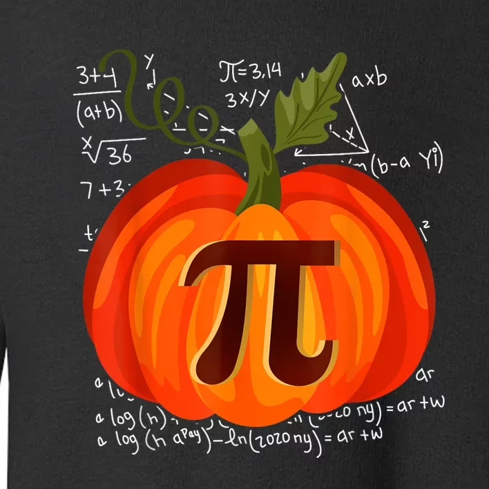 Pumpkin Pie Math Funny Halloween Thanksgiving Pi Day Toddler Sweatshirt