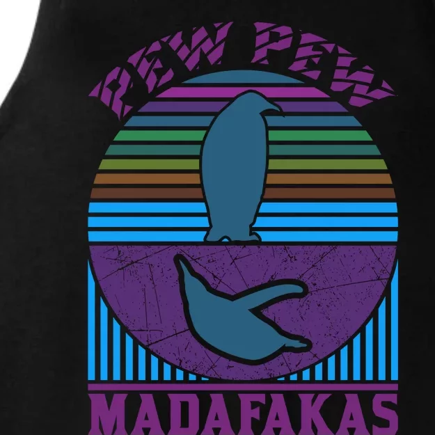 Pew Pew Madafakas Ladies Tri-Blend Wicking Tank