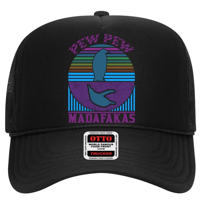 Pew Pew Madafakas High Crown Mesh Trucker Hat