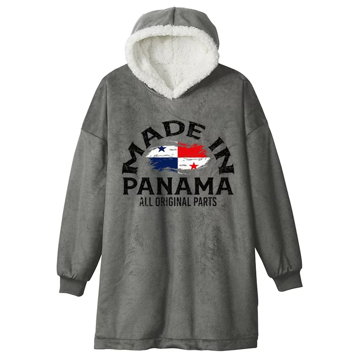 Panama Panamanian Made Flag Hooded Wearable Blanket