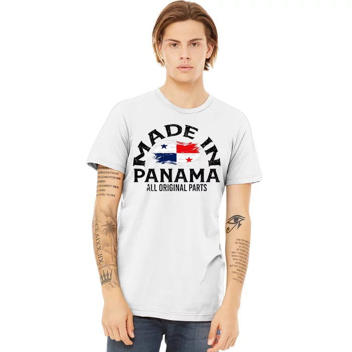 Panama Panamanian Made Flag Premium T-Shirt