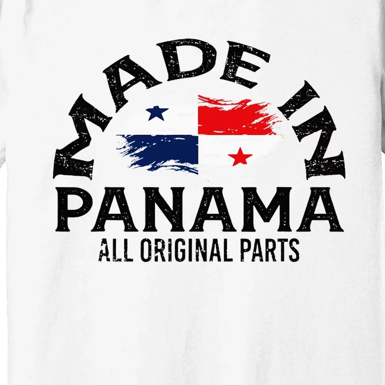 Panama Panamanian Made Flag Premium T-Shirt