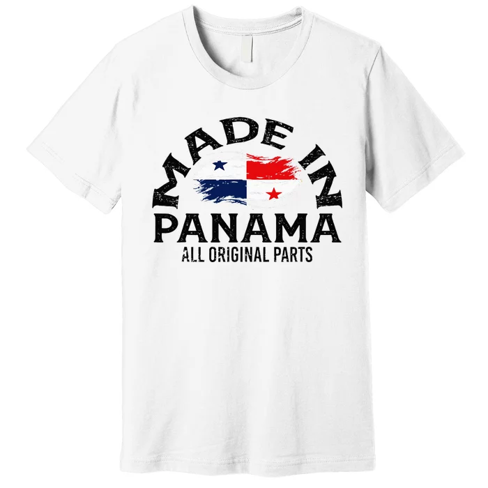 Panama Panamanian Made Flag Premium T-Shirt