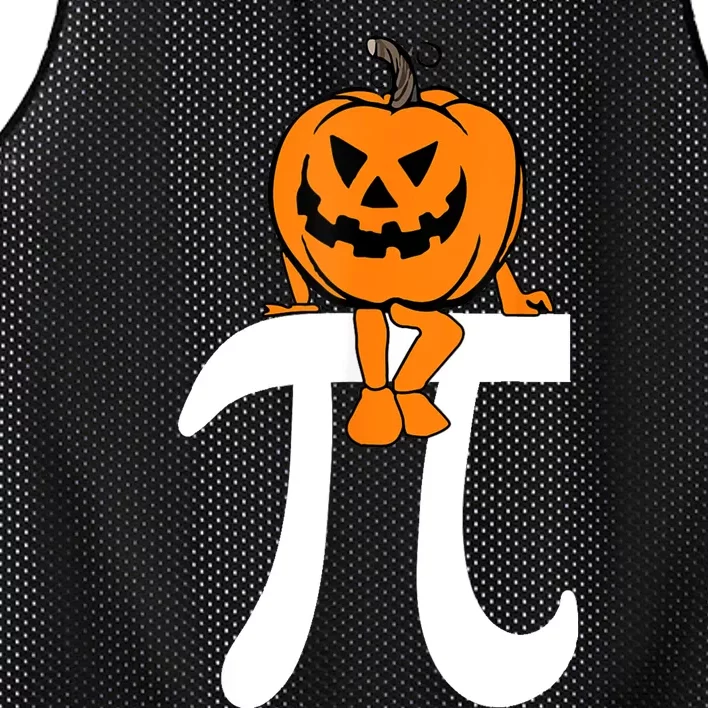 Pumpkin Pie Math Funny Halloween Thanksgiving Pi Day Mesh Reversible Basketball Jersey Tank